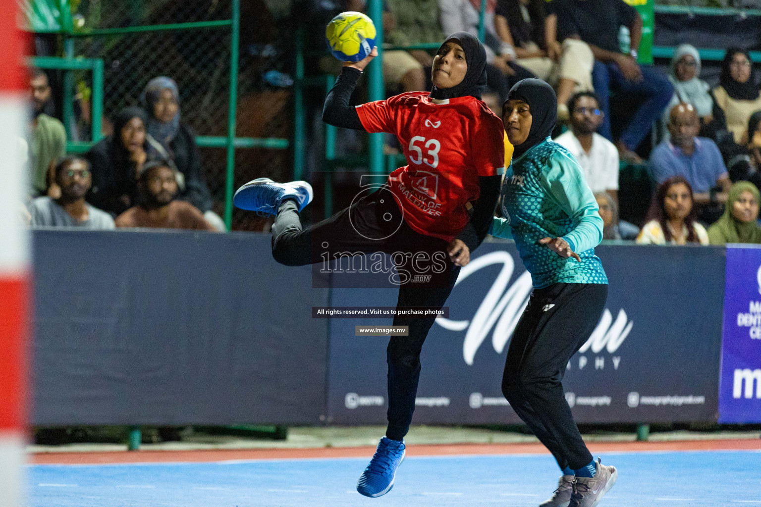 Day 1 of 7th Inter-Office/Company Handball Tournament 2023, held in Handball ground, Male', Maldives on Friday, 16th September 2023 Photos: Nausham Waheed/ Images.mv