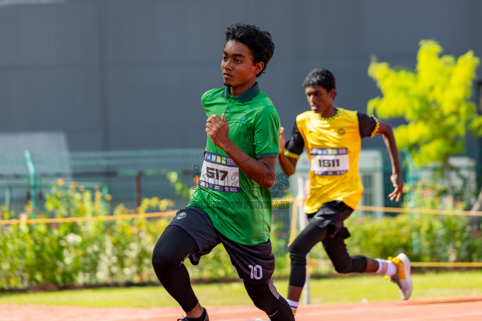 Day 2 of MWSC Interschool Athletics Championships 2024 held in Hulhumale Running Track, Hulhumale, Maldives on Sunday, 10th November 2024. 
Photos by:  Hassan Simah / Images.mv