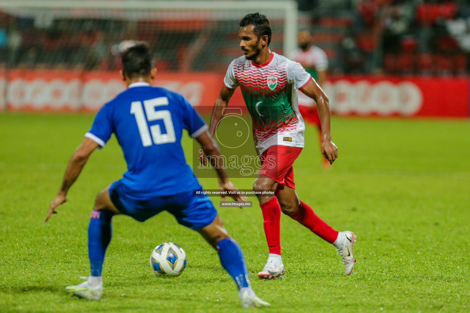 Maldives vs Nepal in SAFF Championship 2021 held on 1st October 2021 in Galolhu National Stadium, Male', Maldives