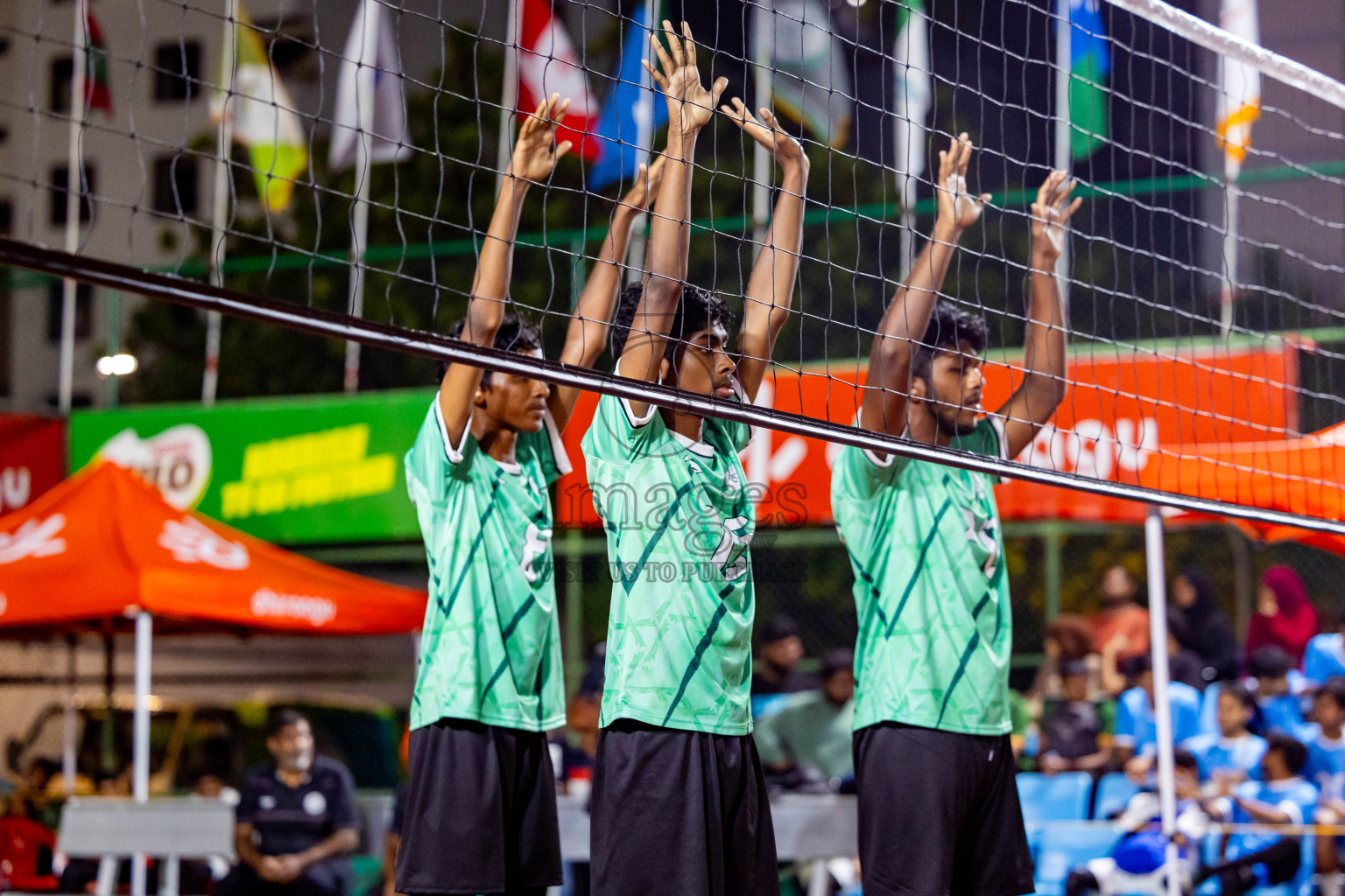 Day 2 of Interschool Volleyball Tournament 2024 was held in Ekuveni Volleyball Court at Male', Maldives on Sunday, 24th November 2024. Photos: Nausham Waheed / images.mv