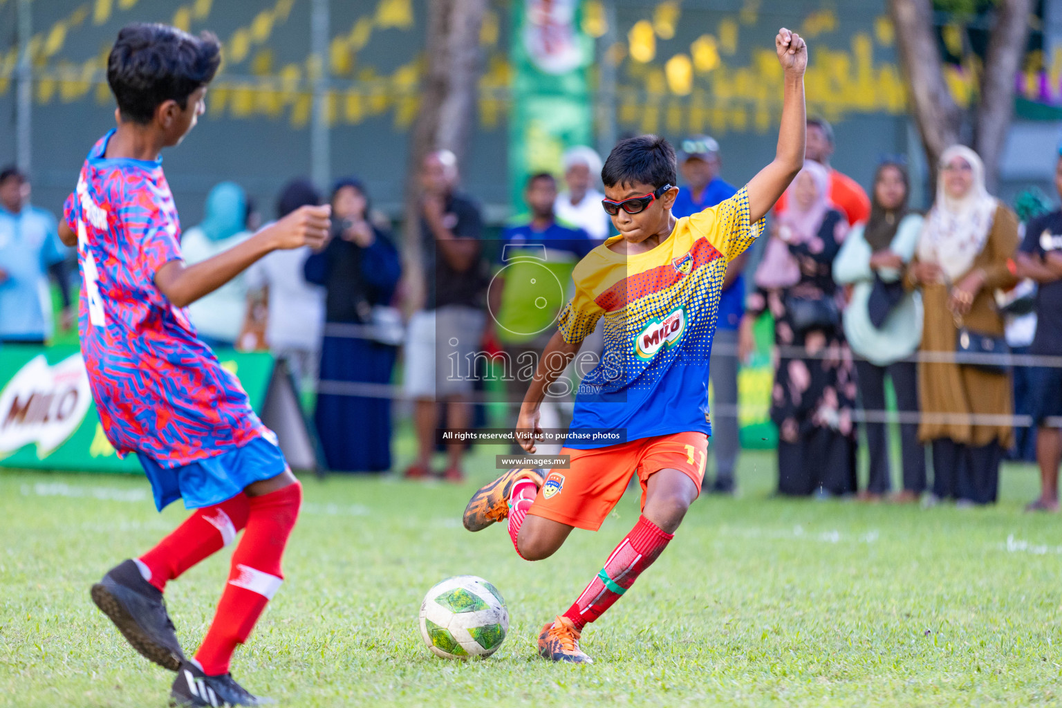 Day 2 of MILO Academy Championship 2023 (U12) was held in Henveiru Football Grounds, Male', Maldives, on Saturday, 19th August 2023. Photos: Nausham Waheedh / images.mv