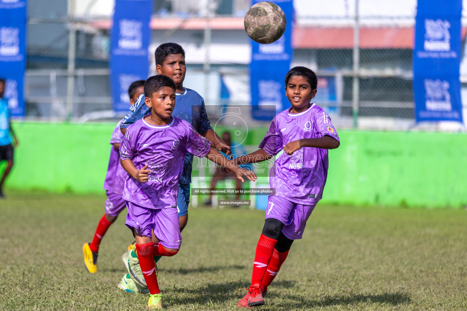 Day 2 of Nestle kids football fiesta, held in Henveyru Football Stadium, Male', Maldives on Thursday, 12th October 2023 Photos: Ismail Thoriq / Images.mv