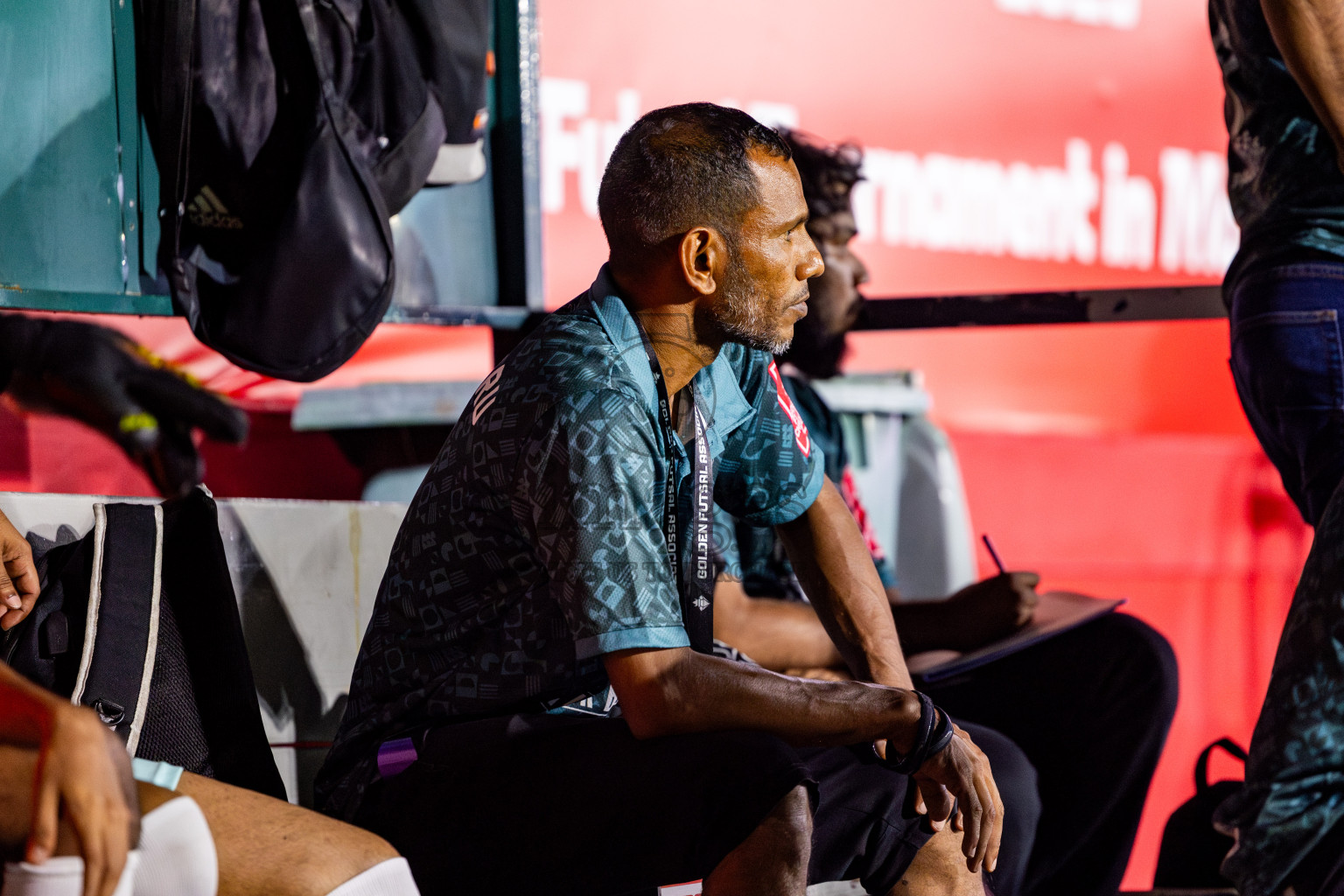 Lh Hinnavaru vs Lh Naifaru in Day 15 of Golden Futsal Challenge 2025 was held on Sunday, 19th January 2025, in Hulhumale', Maldives. Photos: Nausham Waheed / images.mv