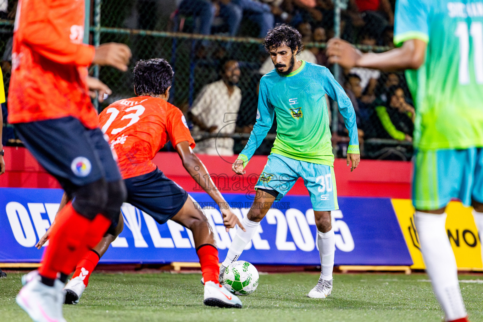 Stelco RC vs Wamco in Day 8 of Office League 2025 was held on Wednesday, 23rd April 2025 in Hulhumale', Maldives. Photos: Nausham Waheed  / images.mv
