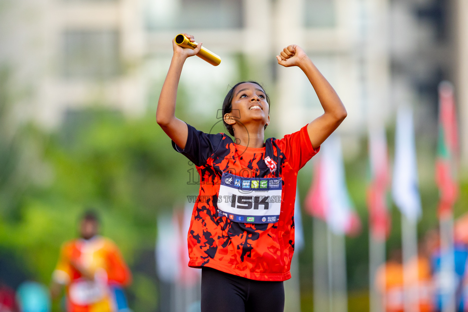 Day 4 of MWSC Interschool Athletics Championships 2024 held in Hulhumale Running Track, Hulhumale, Maldives on Tuesday, 12th November 2024. Photos by: Nausham Waheed / Images.mv