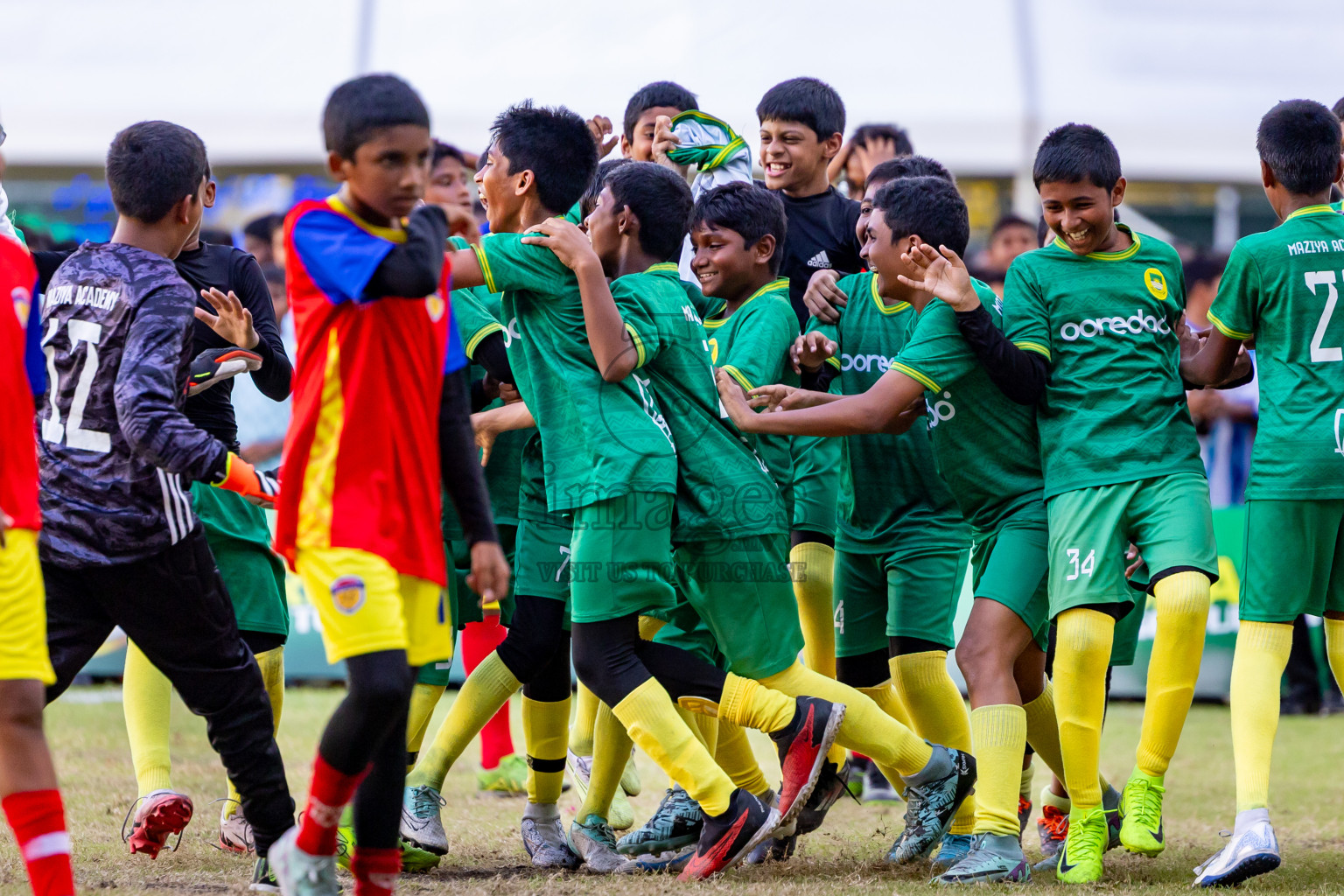 Day 3 of MILO Academy Championship 2025 (U-12) was held at Henveiru Stadium in Male', Maldives on Saturday, 3rd May 2025. Photos: Nausham Waheed / images.mv