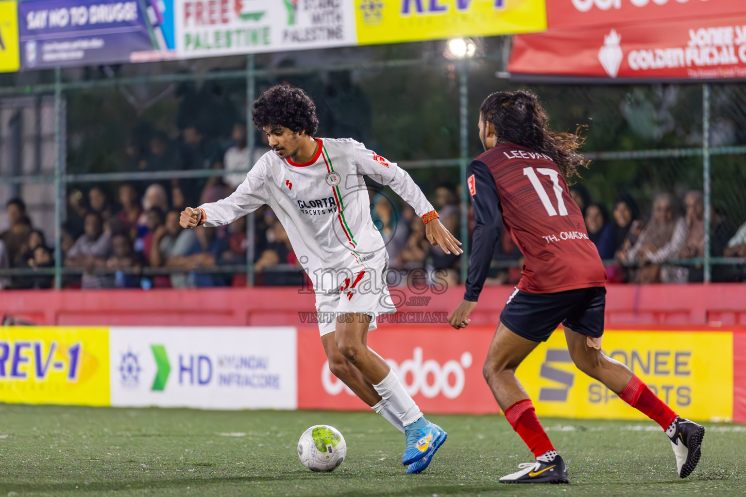 Th Omadhoo vs L Isdhoo on Day 37 of Golden Futsal Challenge 2024 was held on Thursday, 22nd February 2024, in Hulhumale', Maldives
Photos: Ismail Thoriq / images.mv