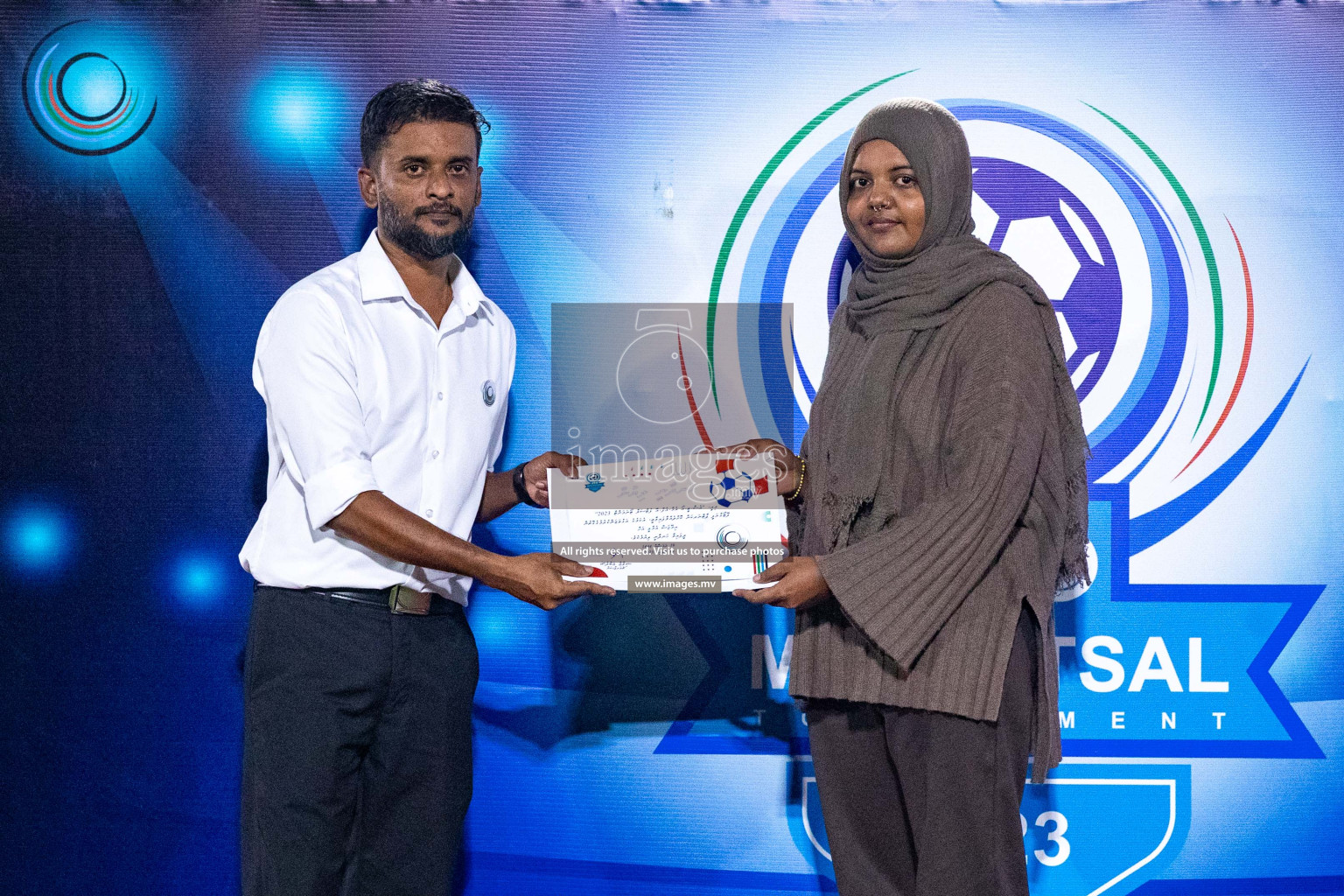 Final of MFA Futsal Tournament 2023 on 10th April 2023 held in Hulhumale'. Photos: Nausham waheed /images.mv