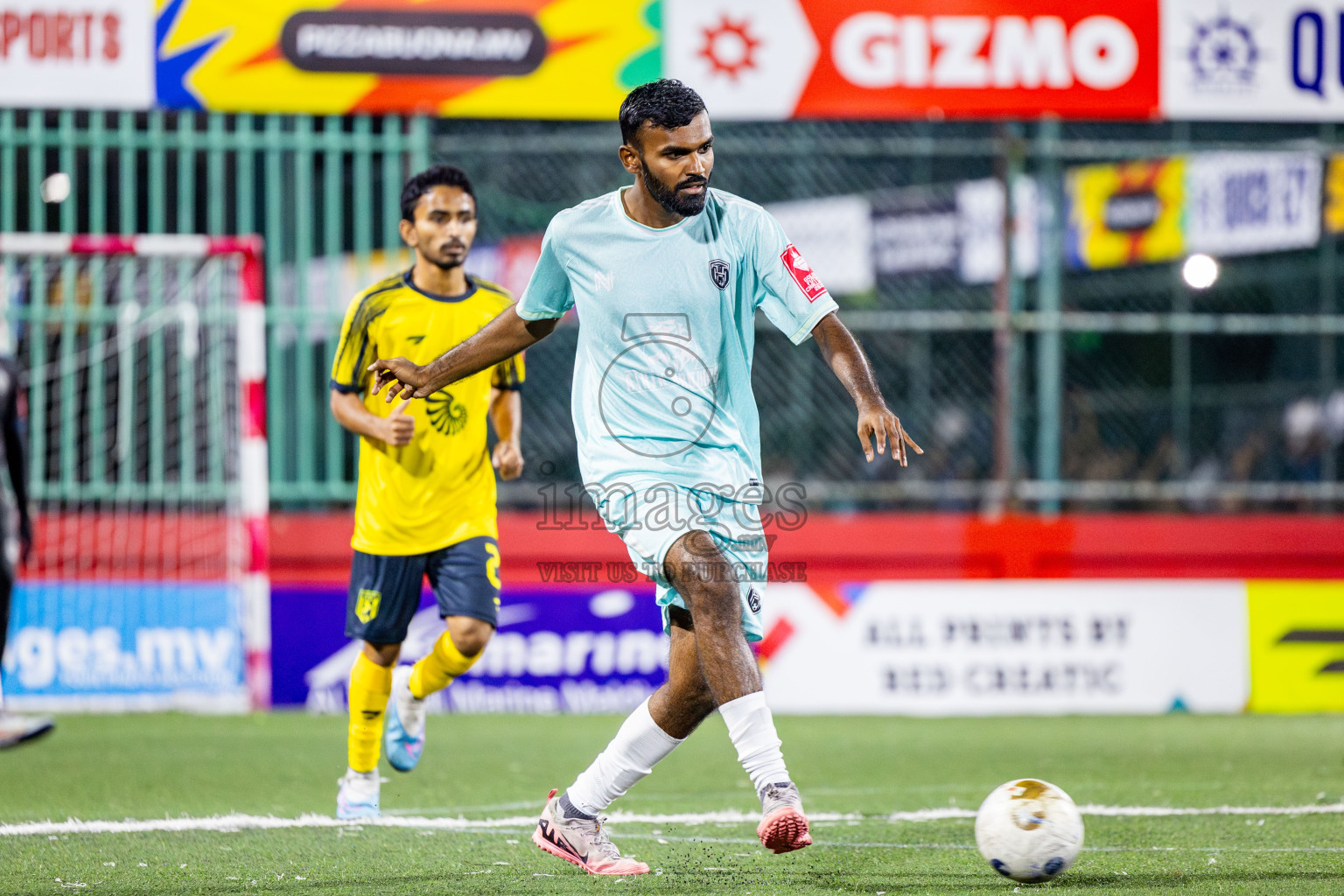 Lh Hinnavaru vs Lh Naifaru in Day 15 of Golden Futsal Challenge 2025 was held on Sunday, 19th January 2025, in Hulhumale', Maldives. Photos: Nausham Waheed / images.mv