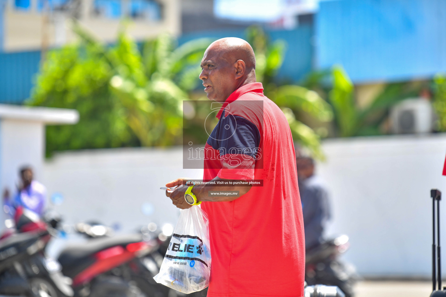 The Senior Men's National Team depart to Japan Training Camp from Maafannu Bus Terminal, Male', Maldives on 5th June 2023 Photos: Nausham Waheed/ Images.mv