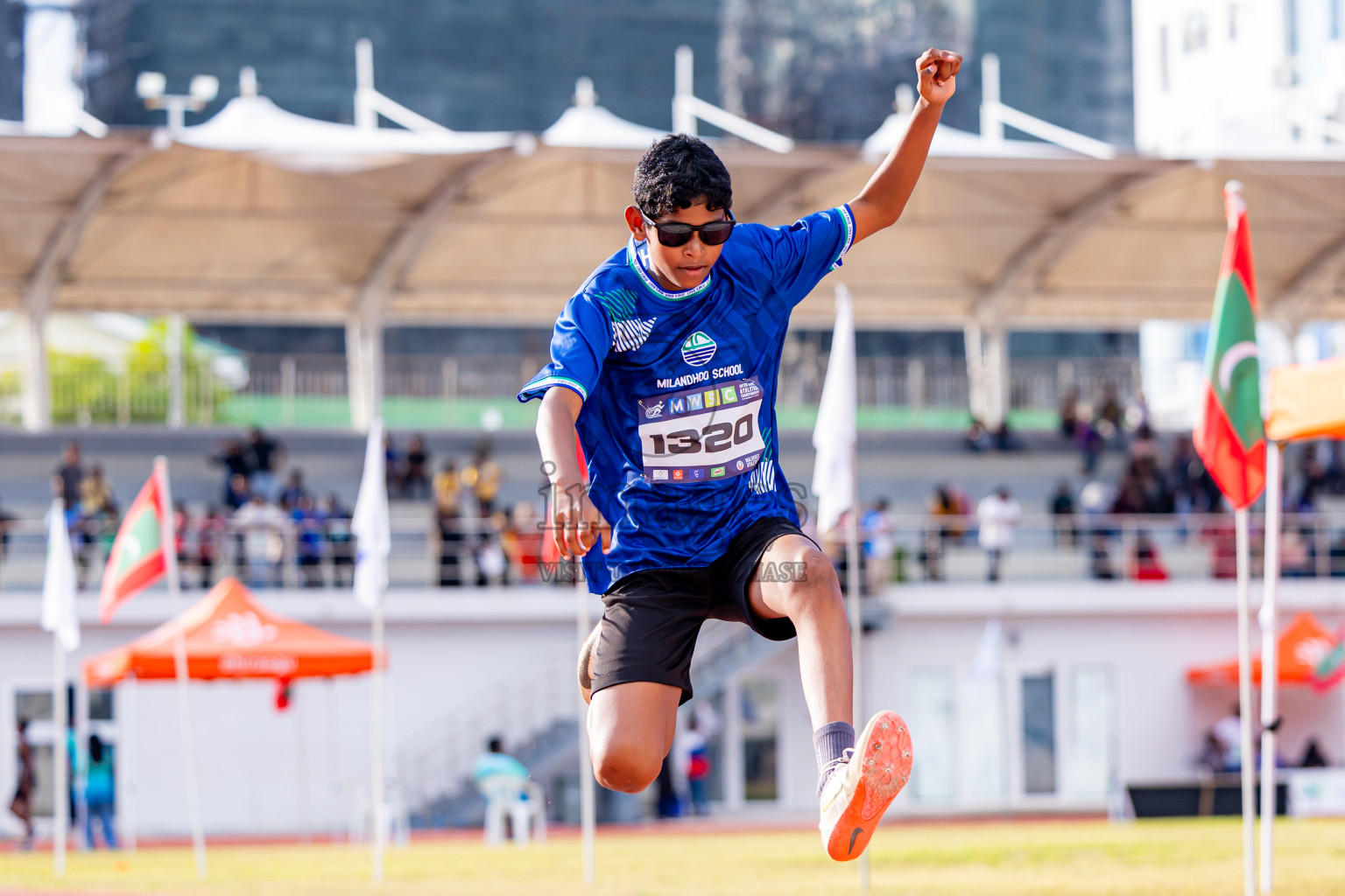 Day 3 of MWSC Interschool Athletics Championships 2024 held in Hulhumale Running Track, Hulhumale, Maldives on Monday, 11th November 2024. Photos by: Nausham Waheed / Images.mv