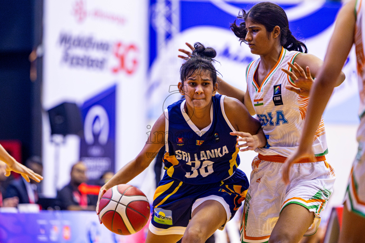 Sri Lanka vs India in the Final of Under 16 Woman's Asian Cup SABA Qualifiers 2025 was held in Social Center, Male', Maldives on Sunday, 15th June 2025. Photos: Nausham Waheed / images.mv