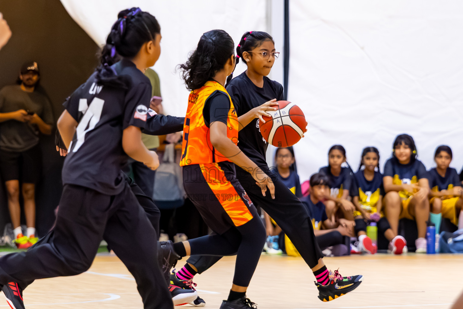 Day 3 of Milo 5 x 5 Junior Challenge 2025 - Basketball tournament held in Basketball Training Center, Male', Maldives on Saturday, 11th October 2025. Photos by: Nausham Waheed, Hassan Simah / Images.mv