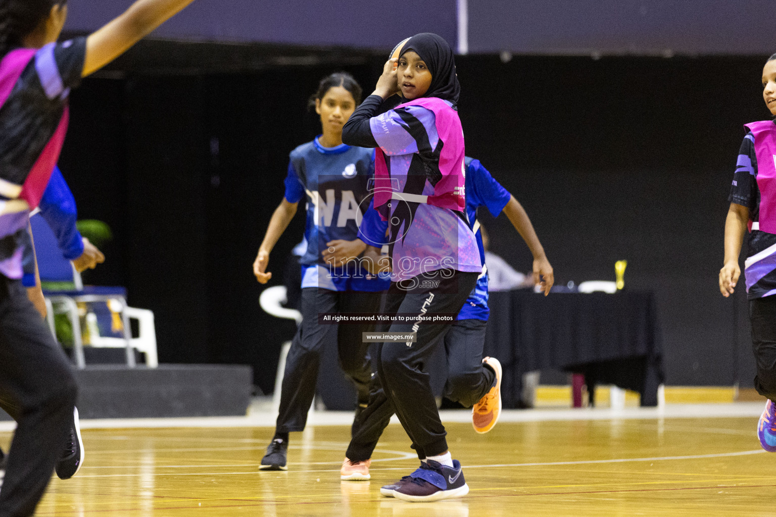 Day 10 of 24th Interschool Netball Tournament 2023 was held in Social Center, Male', Maldives on 5th November 2023. Photos: Nausham Waheed / images.mv