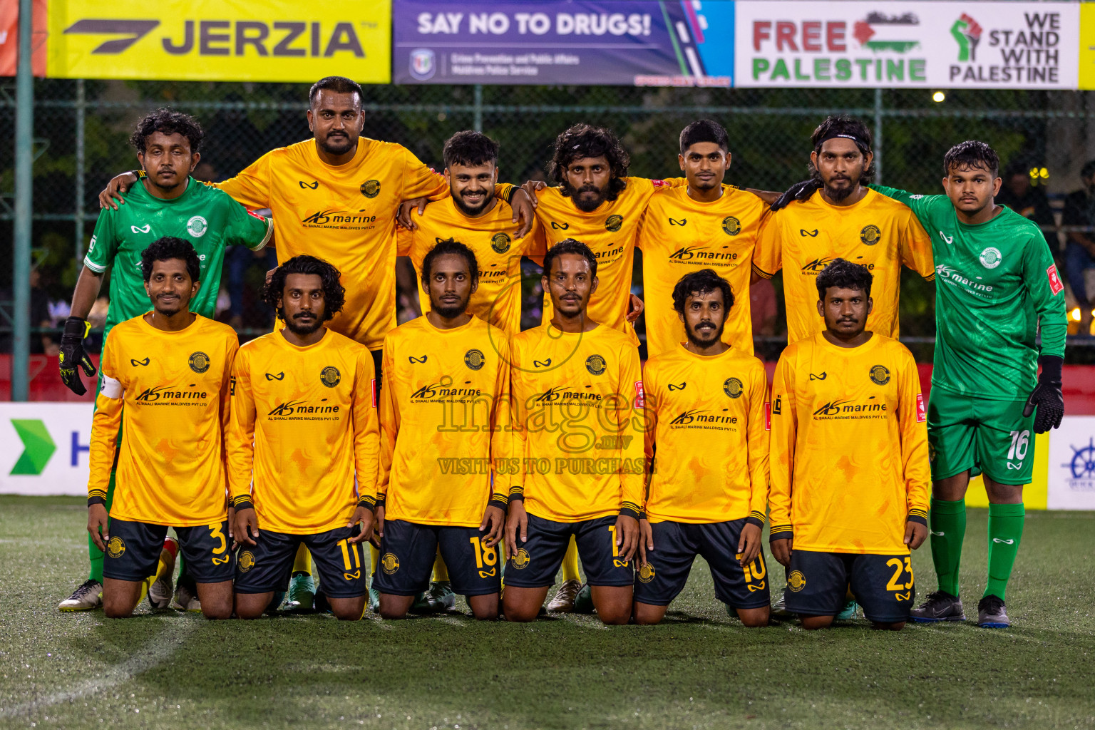 GDh. Thinadhoo  VS  GDh. Gadhdhoo in Day 17 of Golden Futsal Challenge 2024 was held on Wednesday, 31st January 2024, in Hulhumale', Maldives Photos: Hassan Simah / images.mv