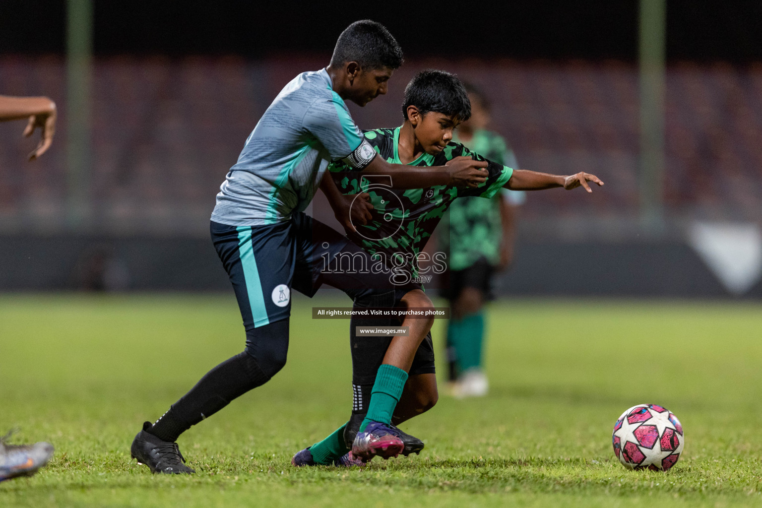 Kalaafaanu School vs Ahmadhiyya International School in the Final of FAM U13 Inter School Football Tournament 2022/23 was held in National Football Stadium on Sunday, 11th June 2023. Photos: Ismail Thoriq / images.mv