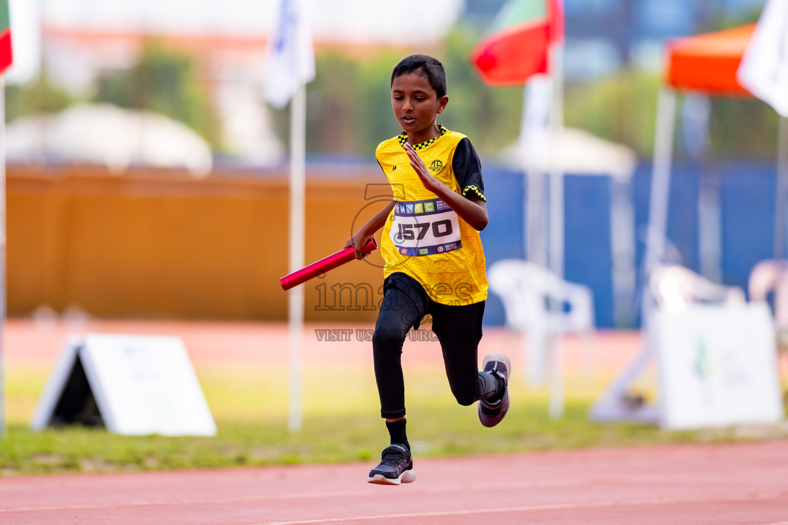 Day 5 of MWSC Interschool Athletics Championships 2024 held in Hulhumale Running Track, Hulhumale, Maldives on Wednesday, 13th November 2024. Photos by: Nausham Waheed / Images.mv