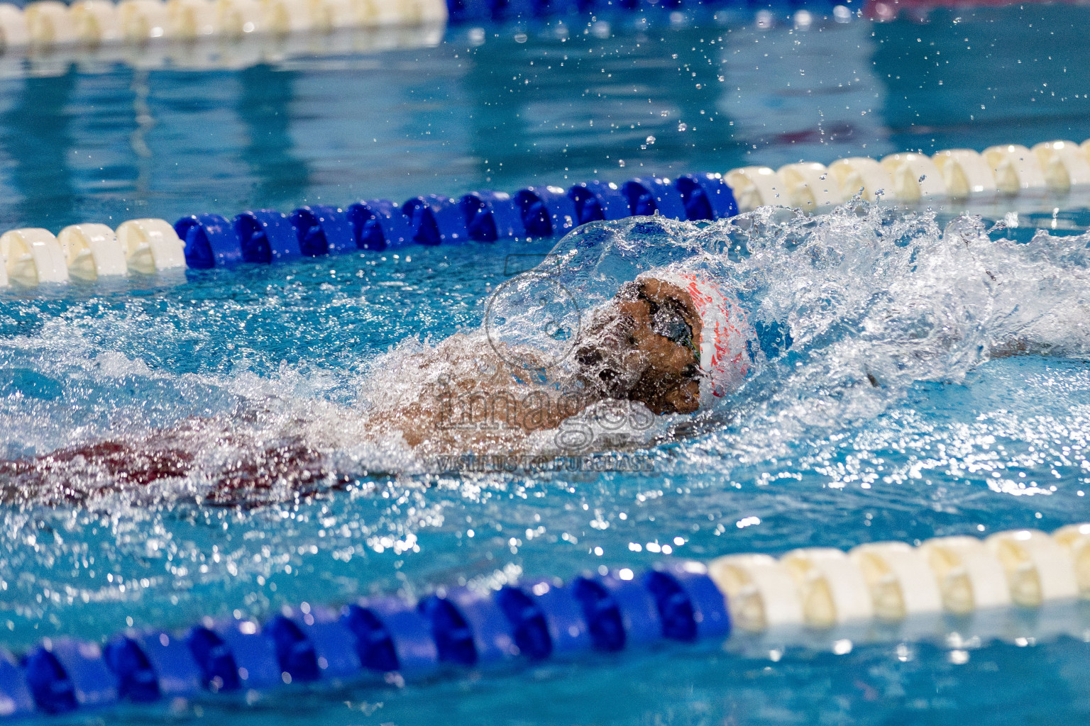 Day 2 of National Swimming Competition 2024 held in Hulhumale', Maldives on Saturday, 14th December 2024. Photos: Hassan Simah / images.mv