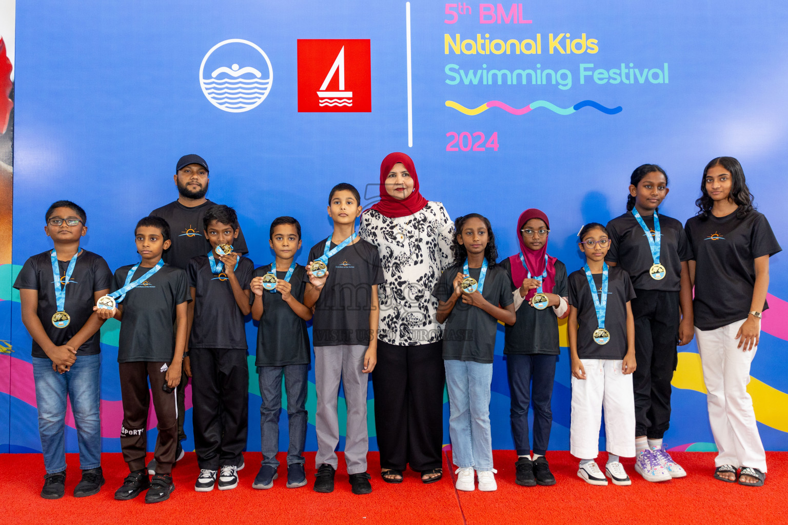 Closing of BML 5th National Swimming Kids Festival 2024 held in Hulhumale', Maldives on Saturday, 23rd November 2024.
Photos: Ismail Thoriq / images.mv