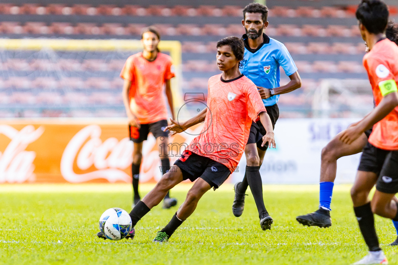 Super United Sports vs Club Eagles in Day 7 of Under 19 Youth Championship 2024 was held at National Stadium in Male', Maldives on Monday, 27th June 2024. Photos: Nausham Waheed / images.mv