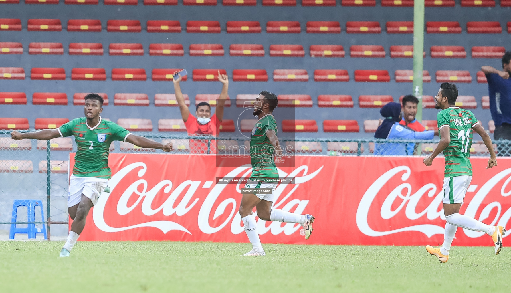 Bangladesh vs India in SAFF Championship 2021 held on 1st October 2021 in Galolhu National Stadium, Male', Maldives