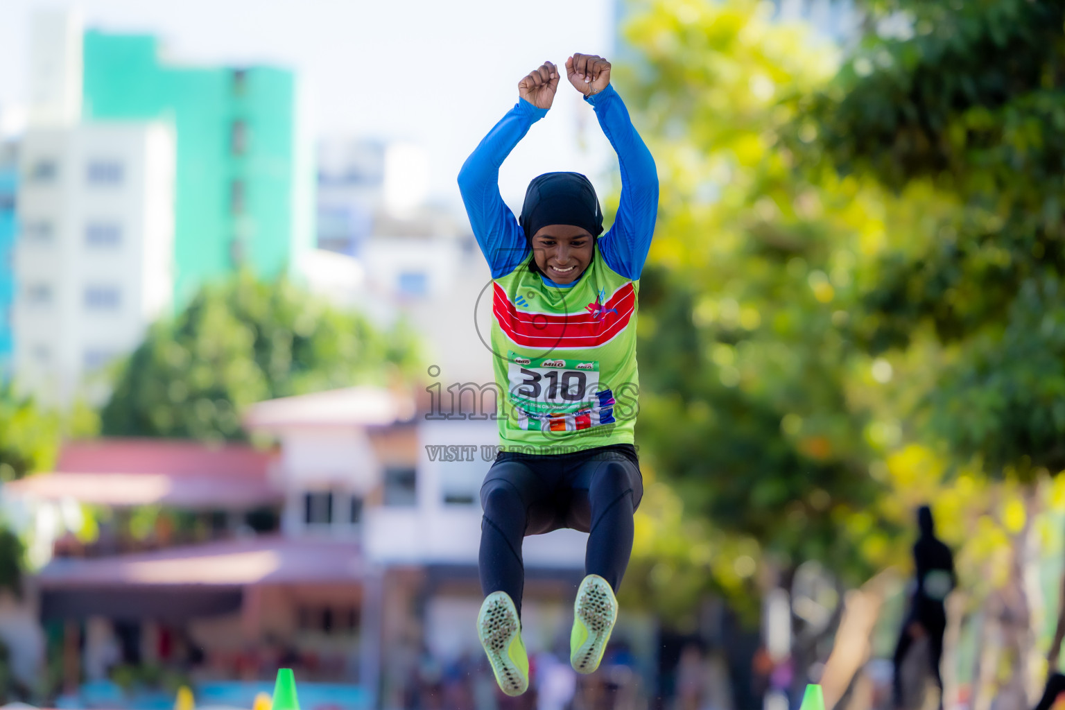 Day 1 of 12th Milo Association Championships was held in Ekuveni Track at Male', Maldives on Thursday, 24th April 2025. Photos: Nausham Waheed  / images.mv