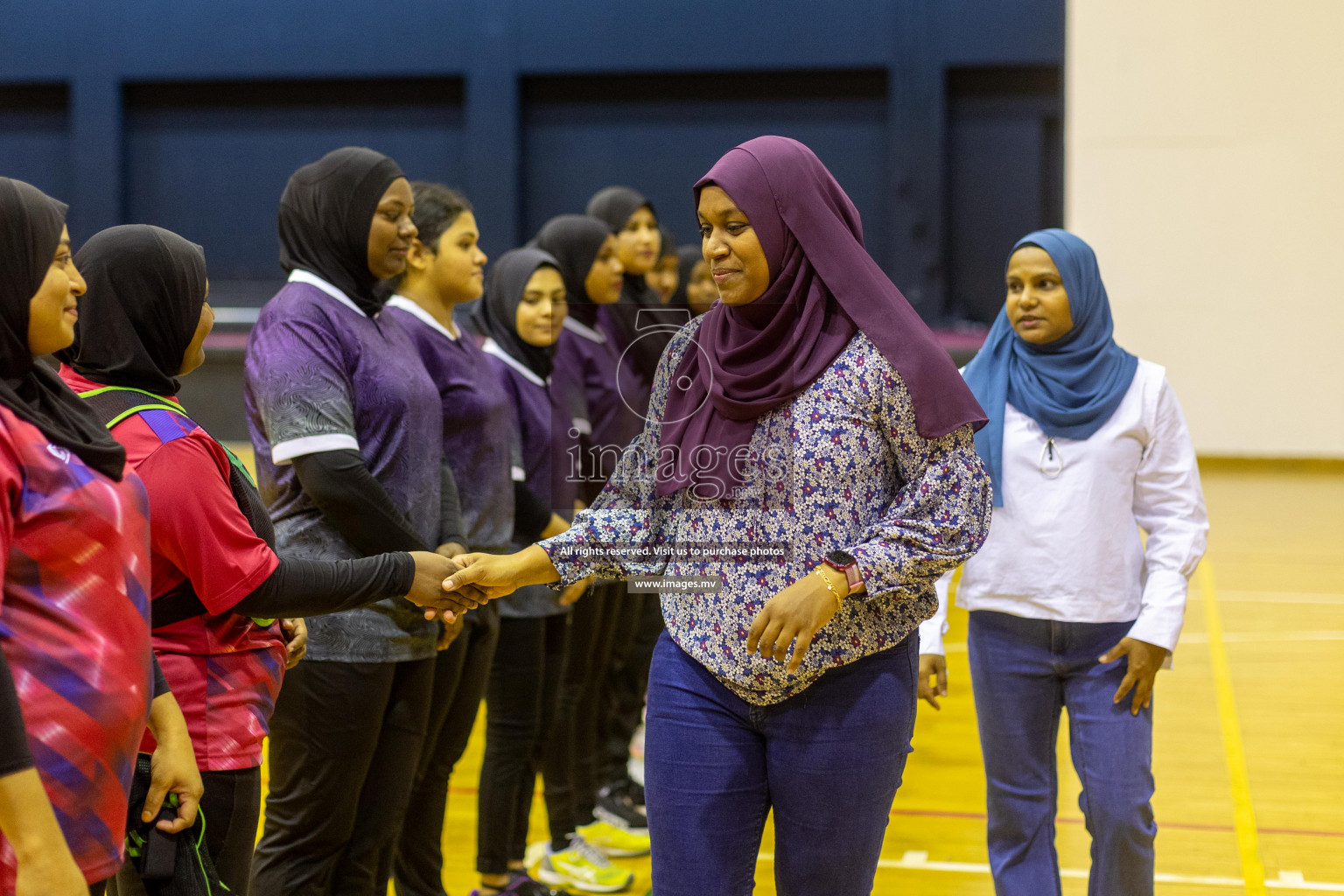 Sports Club Skylark vs United Unity Sports Club in the Milo National Netball Tournament 2022 on 19 July 2022, held in Social Center, Male', Maldives. Photographer: Shuu / Images.mv