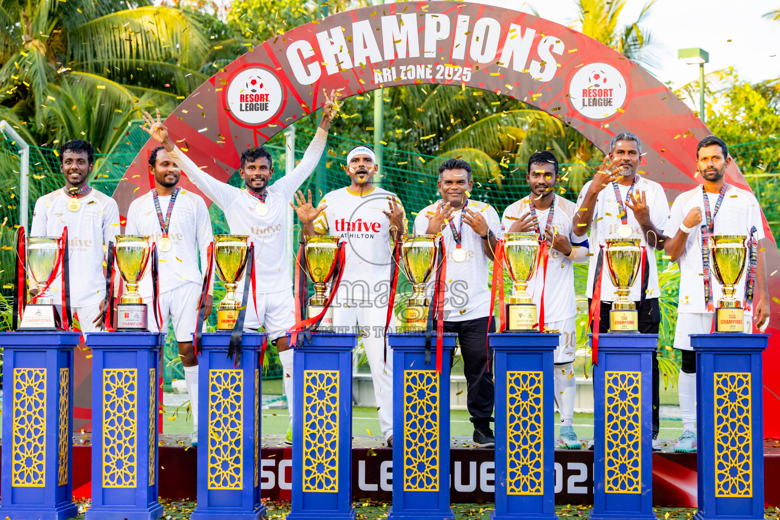 Barcelo vs Conrad in the Final of Resort League 2025 (Ari Zone) was held on Sunday, 28th June 2025 in Conrad Maldives Rangali Island, Alif Dhaalu Atoll, Maldives. Photos: Nausham Waheed / images.mv