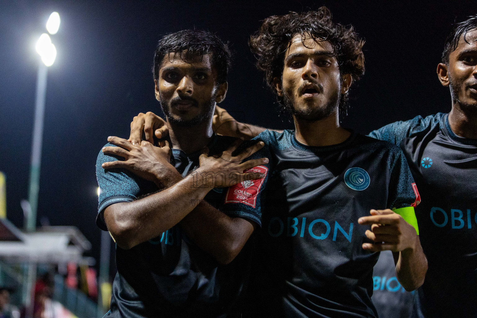 Sh Kanditheemu vs Sh Feydhoo in Day 21 of Golden Futsal Challenge 2024 was held on Sunday , 4th February 2024 in Hulhumale', Maldives Photos: Nausham Waheed / images.mv