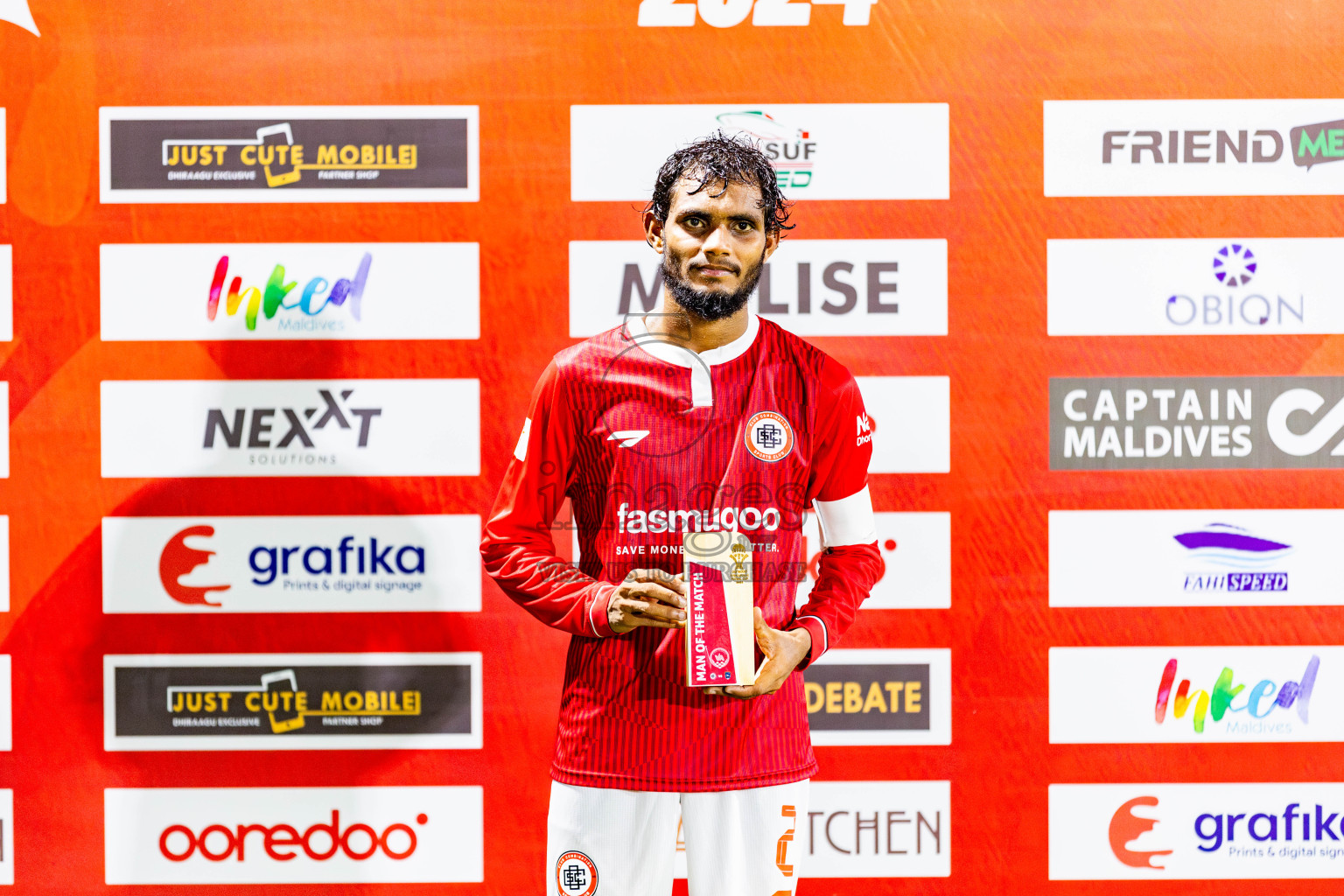 CC Sports Club vs FC Marlins in Day 2 of Eydhafushi Futsal Cup 2024 was held on Tuesday, 9th April 2024, in B Eydhafushi, Maldives Photos: Nausham Waheed / images.mv