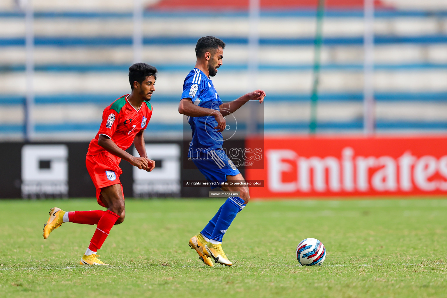 Kuwait vs Bangladesh in the Semi-final of SAFF Championship 2023 held in Sree Kanteerava Stadium, Bengaluru, India, on Saturday, 1st July 2023. Photos: Nausham Waheed, Hassan Simah / images.mv