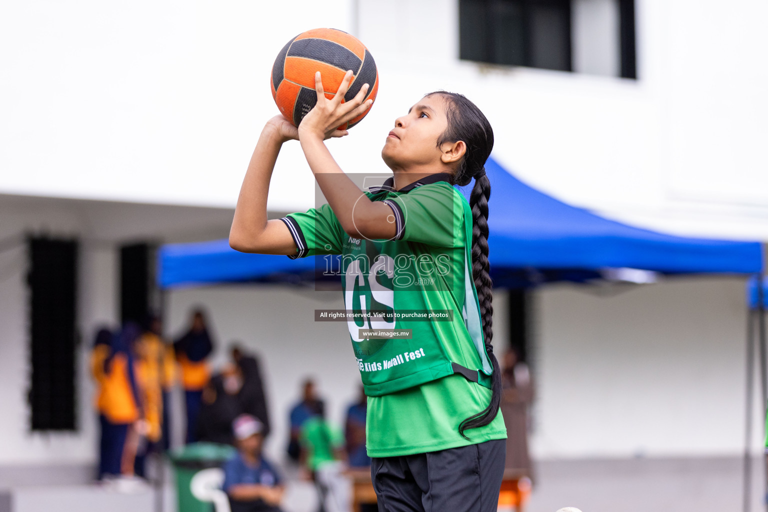 Day 2 of Nestle' Kids Netball Fiesta 2023 held in Henveyru Stadium, Male', Maldives on Thursday, 1st December 2023. Photos by Nausham Waheed / Images.mv