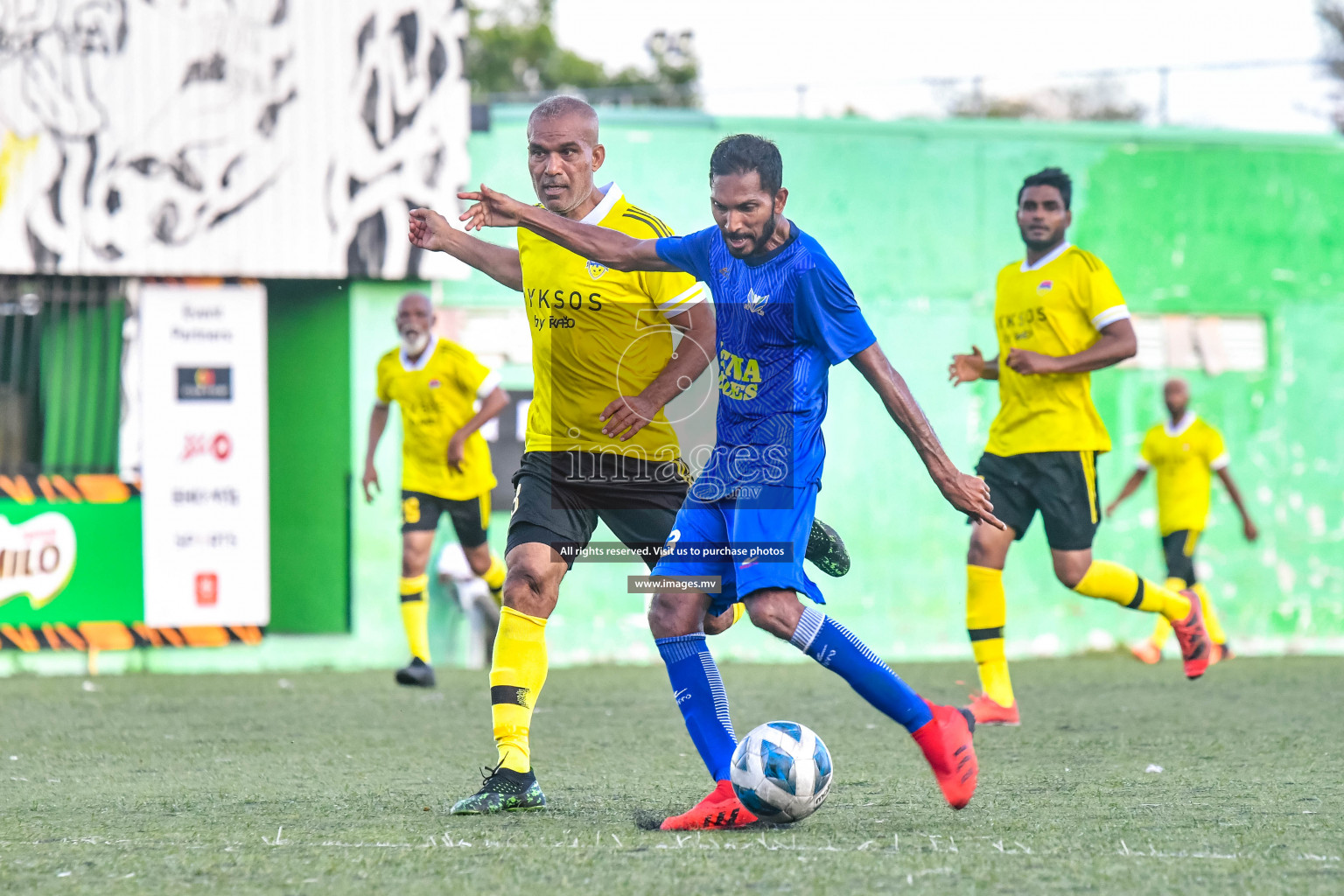 Veterans league 2022- Maldives soccermates vs Hulhumale veterans club 19th April 2022 photos by Nausham waheed