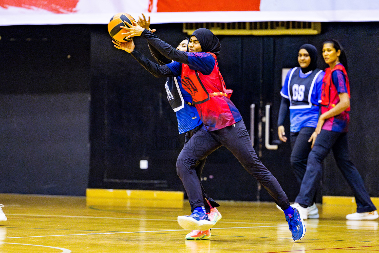 MV Netters vs Club Matrix in Day 3 of 21st National Netball Tournament was held in Social Canter at Male', Maldives on Saturday, 18th May 2024. Photos: Nausham Waheed / images.mv