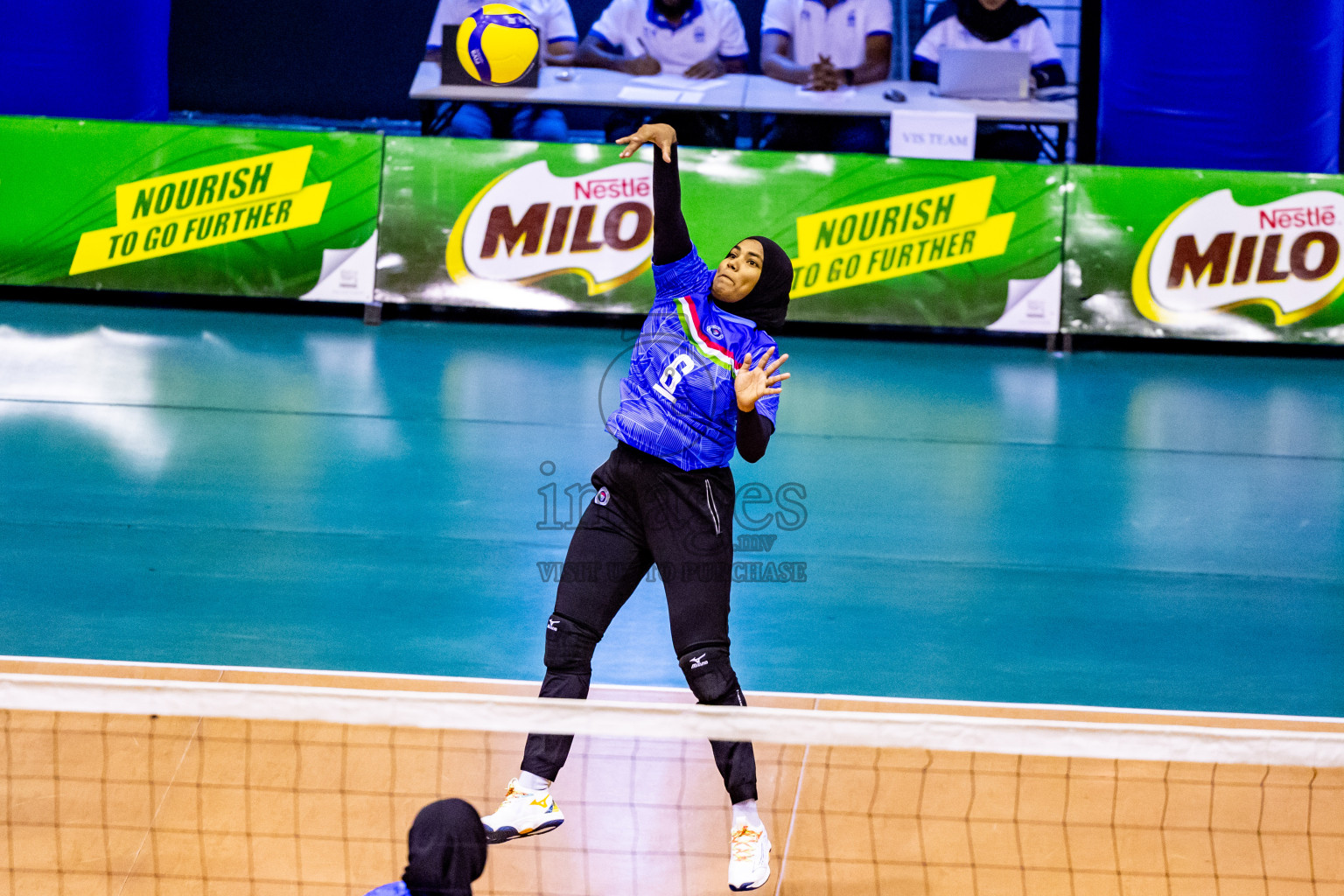 Semi Final of Women's Division of Milo VAM Cup 2024 held in Male', Maldives on Friday, 12th July 2024 at Social Center Indoor Hall Photos By: Nausham Waheed / images.mv