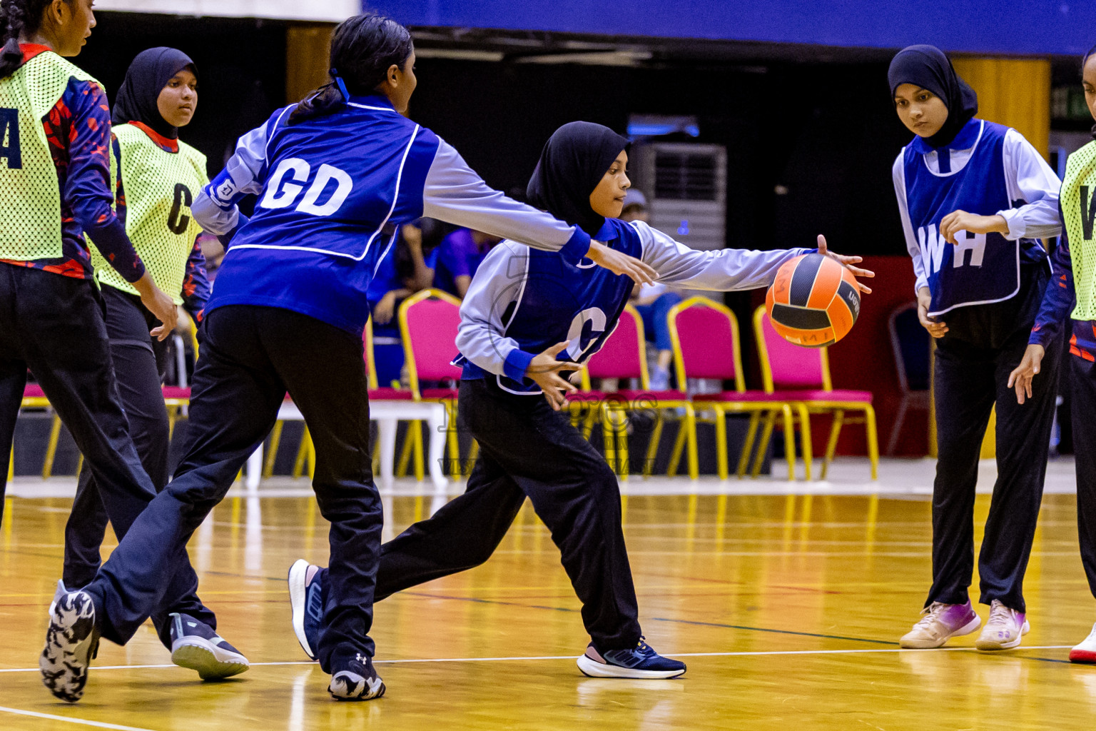 Day 10 of 25th Inter-School Netball Tournament was held in Social Center at Male', Maldives on Tuesday, 20th August 2024. Photos: Nausham Waheed / images.mv