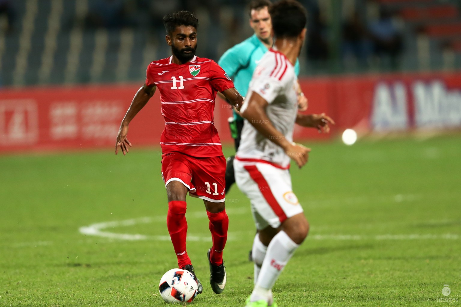 Asian Cup Qualifier between Maldives and Oman in National Stadium, on 10 October 2017 Male' Maldives. ( Images.mv Photo: Abdulla Abeedh )