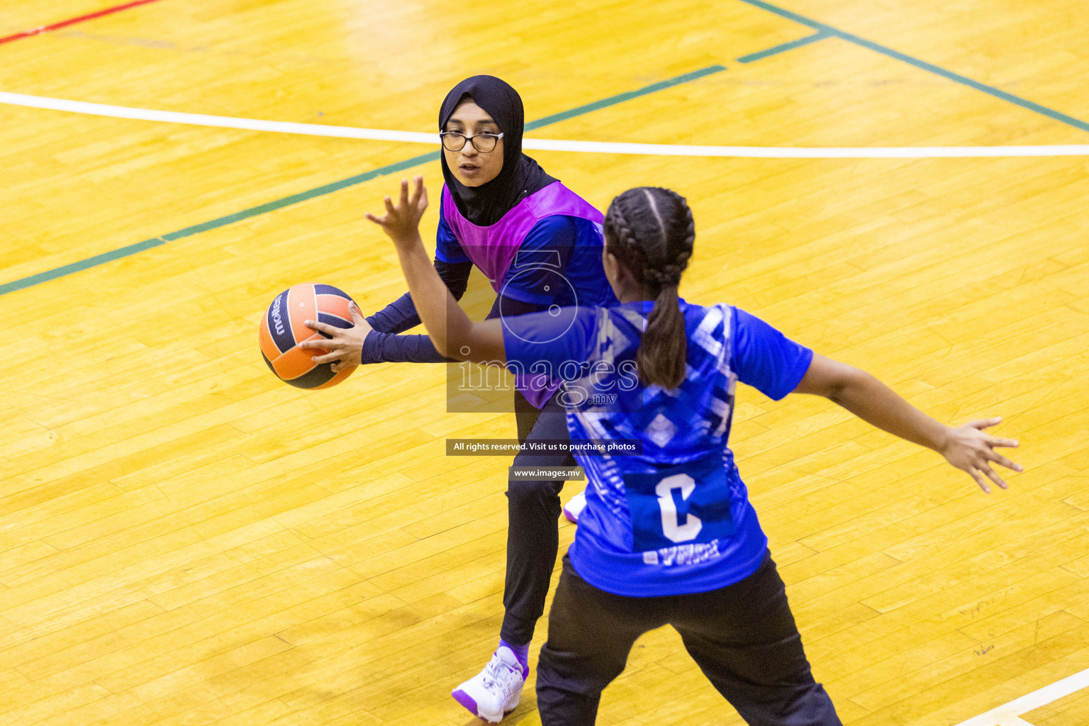 Day7 of 24th Interschool Netball Tournament 2023 was held in Social Center, Male', Maldives on 2nd November 2023. Photos: Nausham Waheed / images.mv