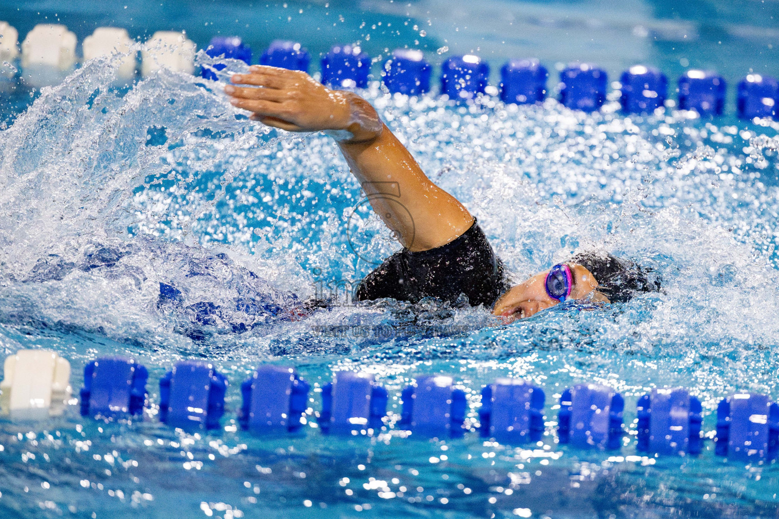 Day 4 of National Swimming Championship 2024 held in Hulhumale', Maldives on Monday, 16th December 2024. Photos: Hassan Simah / images.mv