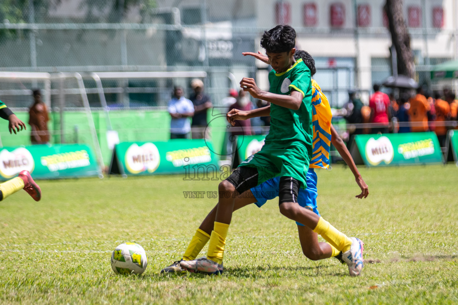 Day 3 of MILO Academy Championship 2025 (U14) was held on Saturday, 1st November 2025 at Henveiru Football Grounds, Male', Maldives . 

Photos: Hassan Simah / images.mv