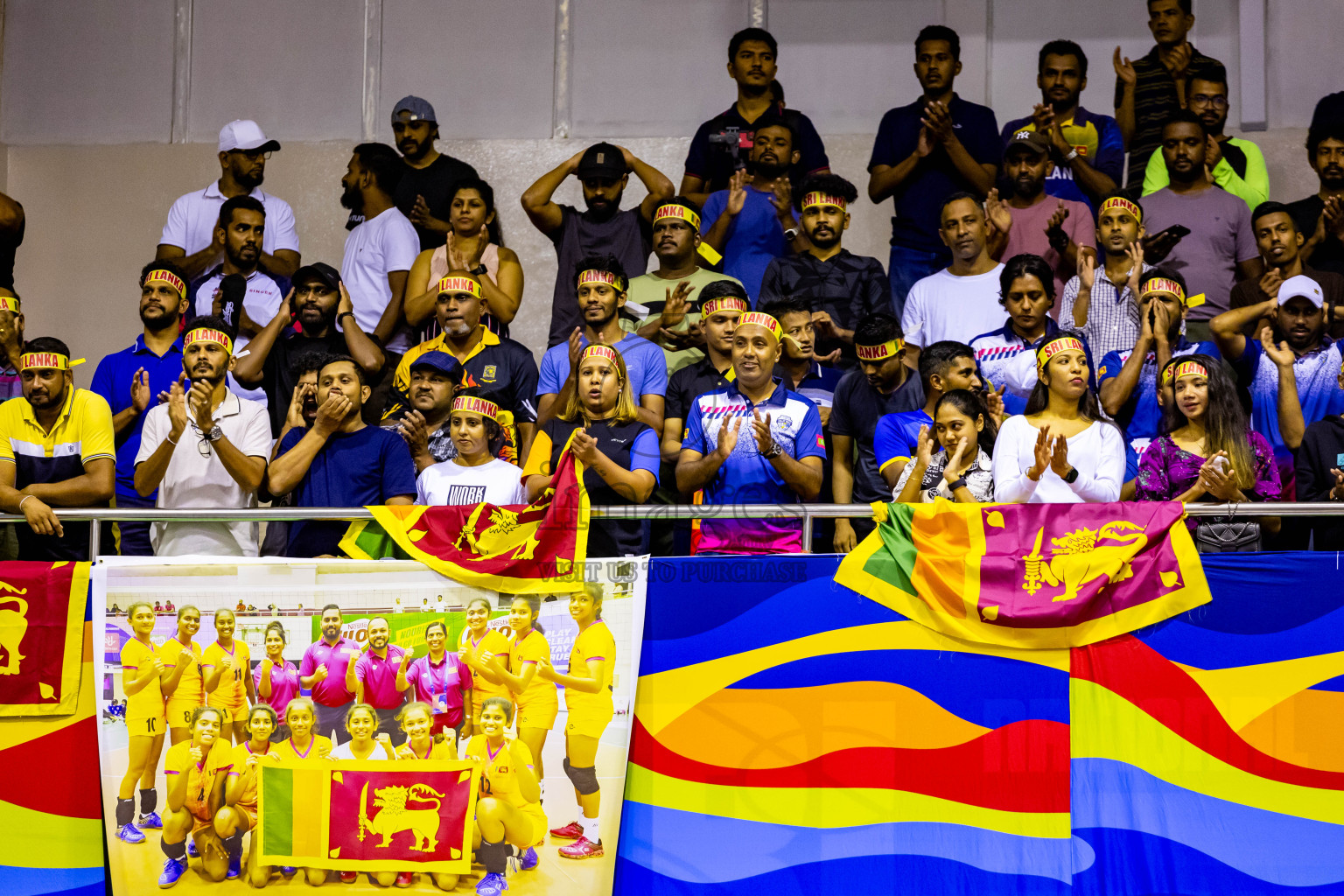 Kyrgyzstan vs Sri Lanka in Final of CAVA U20 Woman's Volleyball Championship 2024 was held in Social Center, Male', Maldives on 23rd July 2024. Photos: Nausham Waheed / images.mv