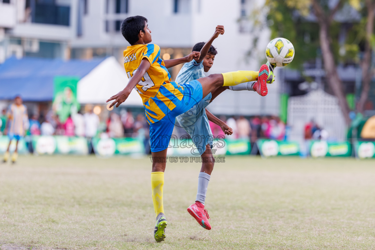 Day 4 of MILO Academy Championship 2025 (U14) was held on Sunday, 2nd November 2025 at Henveiru Football Grounds, Male', Maldives . 
Photos: Hassan Simah / images.mv