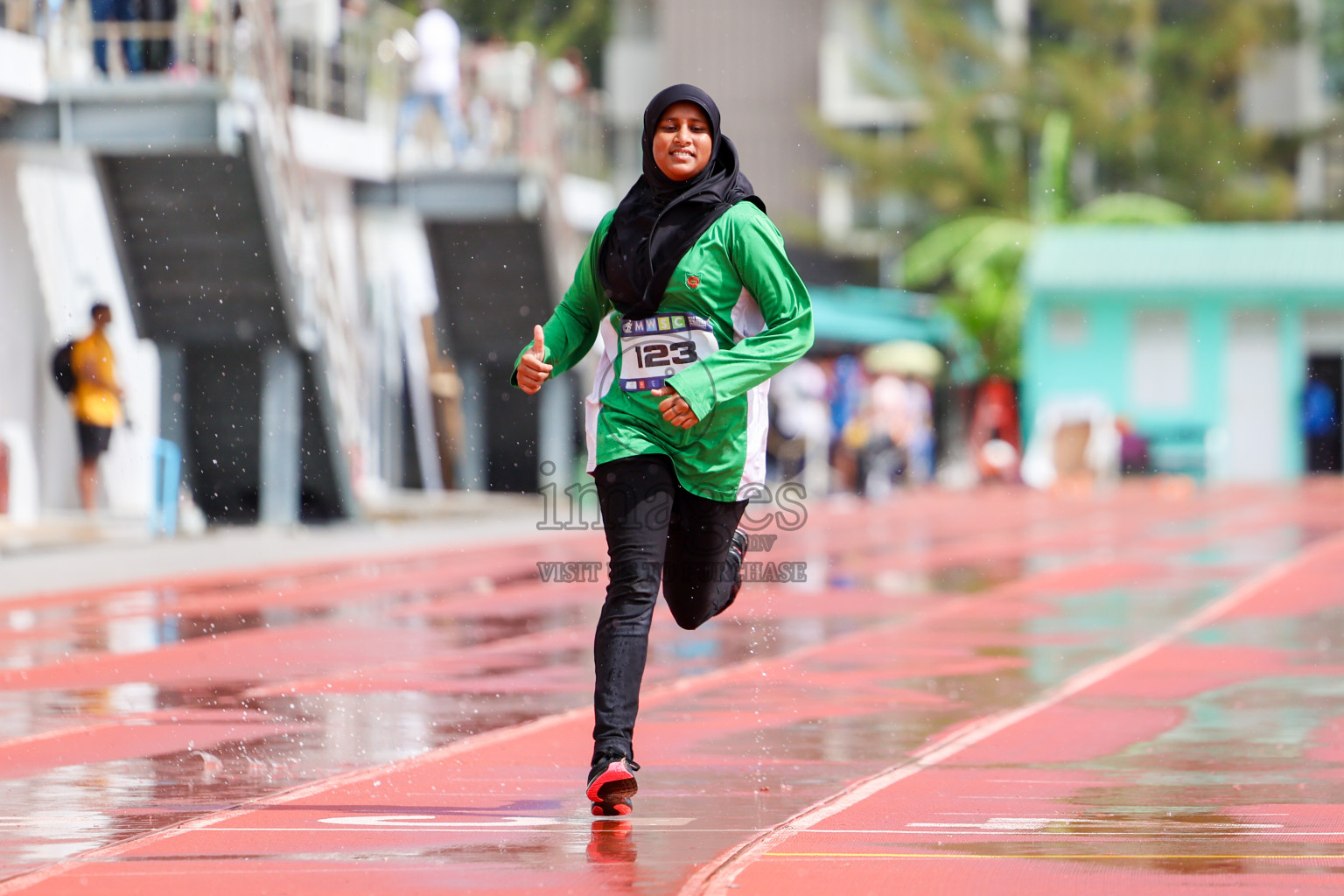 Day 1 of MWSC Interschool Athletics Championships 2024 held in Hulhumale Running Track, Hulhumale, Maldives on Saturday, 9th November 2024. 
Photos by: Ismail Thoriq, Hassan Simah / Images.mv