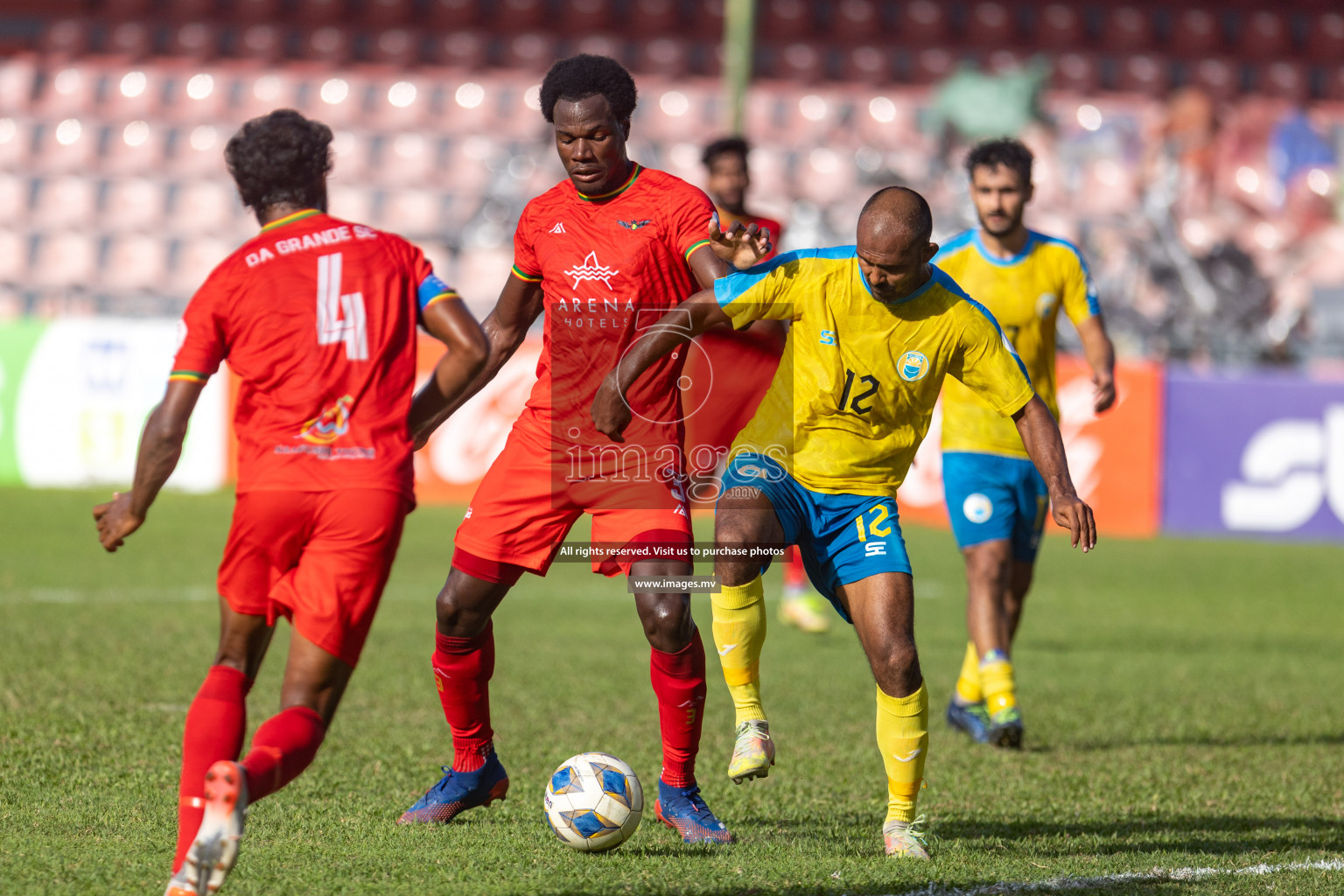 Club Valencia vs De Grande Sports Club in Ooredoo Dhivehi Premier League 2021/22 on 16th July 2022, held in National Football Stadium, Male', Maldives Photos: Hassan Simah/ Images mv