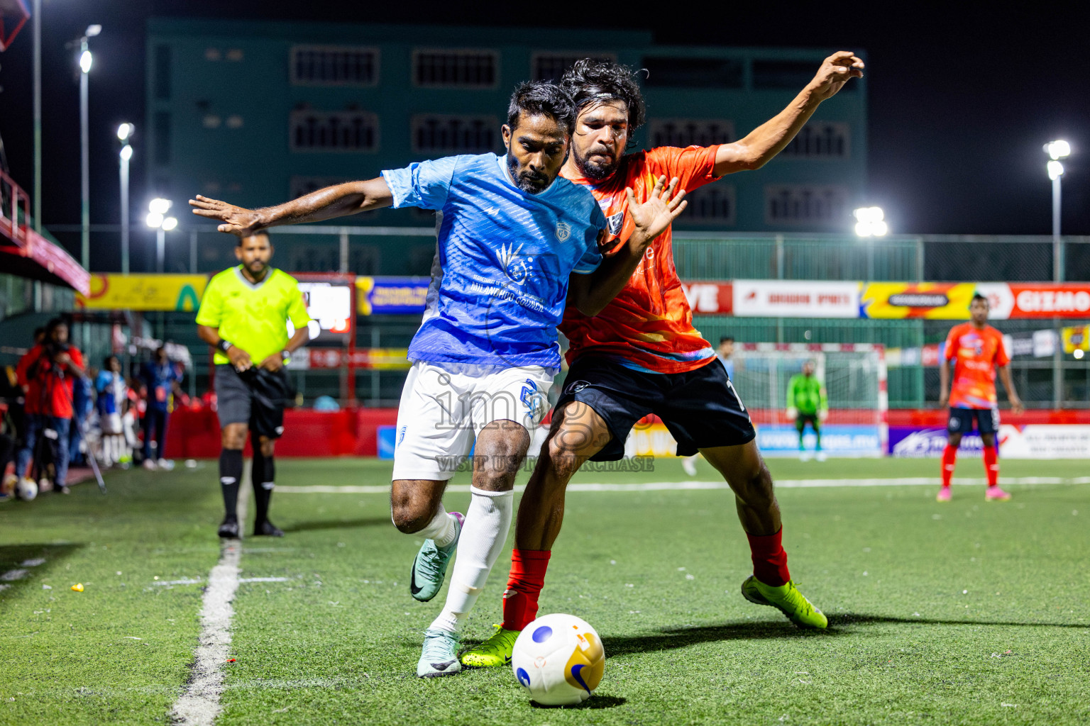 Sh Kanditheemu vs Sh Milandhoo in Day 11 of Golden Futsal Challenge 2025 was held on Wednesday, 15th January 2025, in Hulhumale', Maldives Photos: Nausham Waheed / images.mv