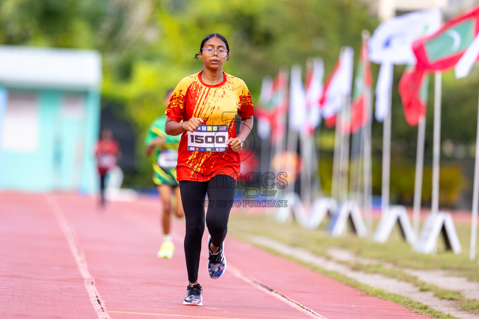 Day 2 of MWSC Interschool Athletics Championships 2024 held in Hulhumale Running Track, Hulhumale, Maldives on Sunday, 10th November 2024. Photos by: Ismail Thoriq / Images.mv