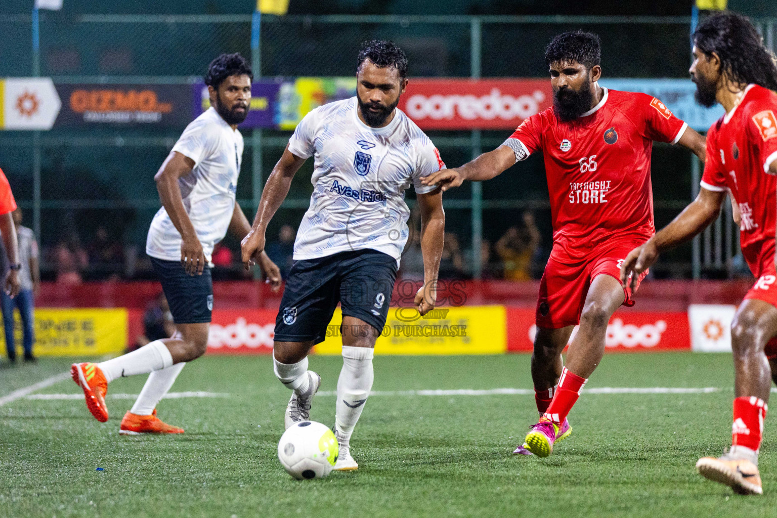 F Dharanboodhoo vs F Nilandhoo in Day 17 of Golden Futsal Challenge 2024 was held on Wednesday, 31st January 2024, in Hulhumale', Maldives Photos: Nausham Waheed / images.mv