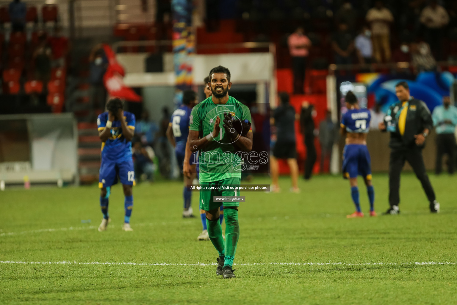 Nepal vs Sri Lanka in SAFF Championship 2021 held on 4th October 2021 in Galolhu National Stadium, Male', Maldives