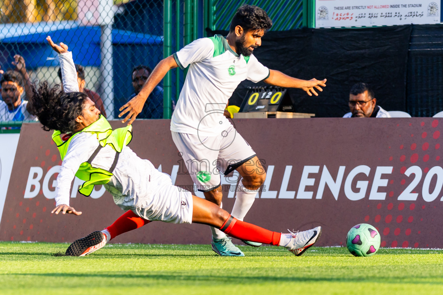 Giraavarians vs Anakee SC in Day 7 of BG Futsal Challenge 2024 was held on Monday, 18th March 2024, in Male', Maldives Photos: Nausham Waheed / images.mv