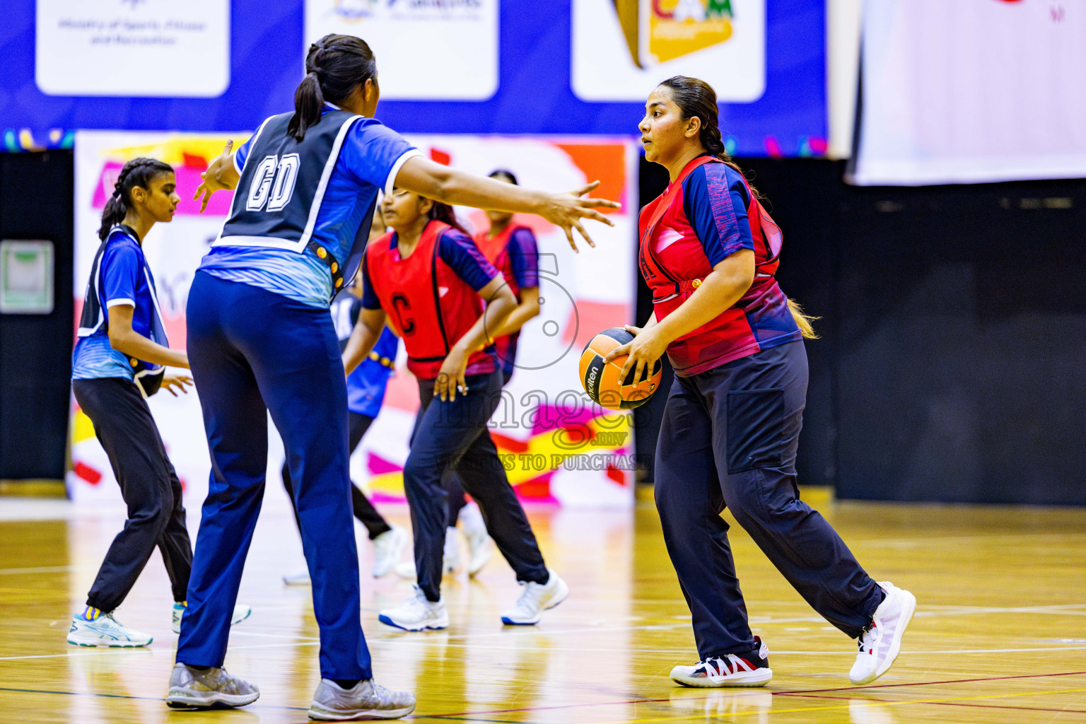 MV Netters vs Club Matrix in Day 3 of 21st National Netball Tournament was held in Social Canter at Male', Maldives on Saturday, 18th May 2024. Photos: Nausham Waheed / images.mv